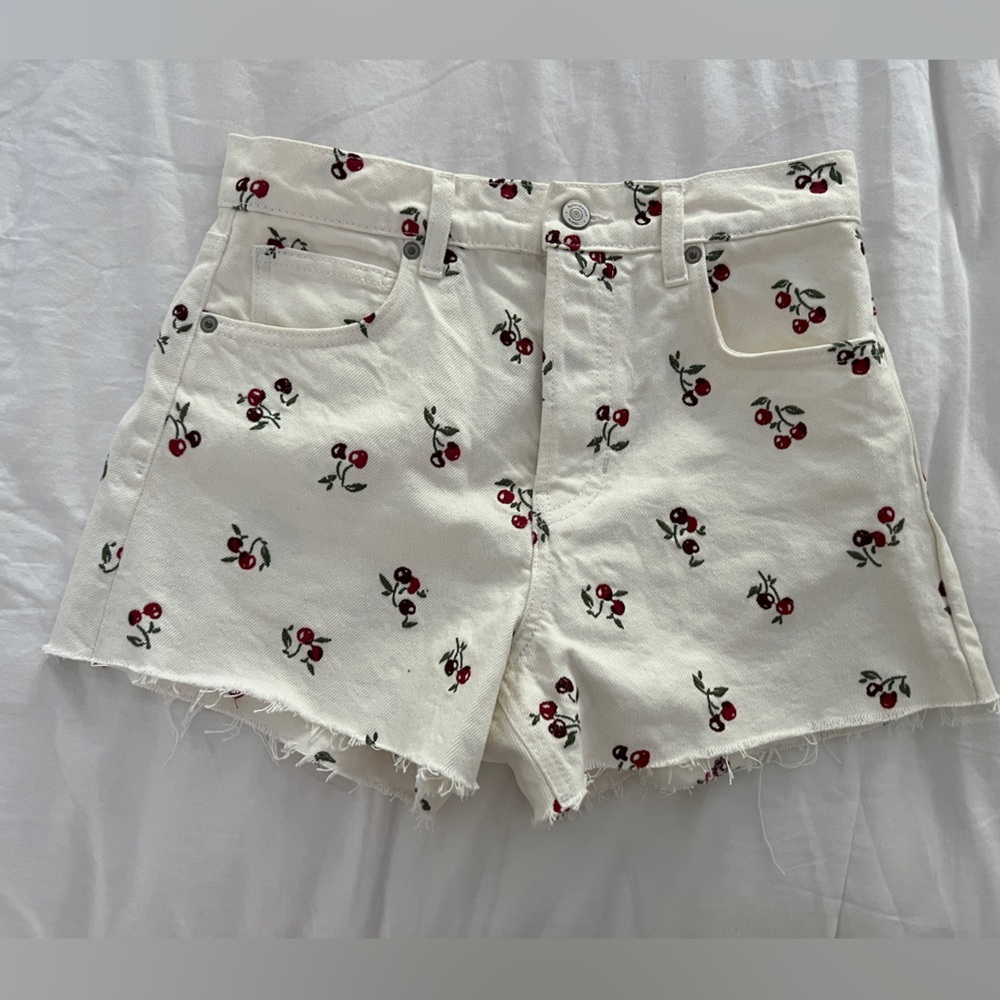 Reformation cherry shorts